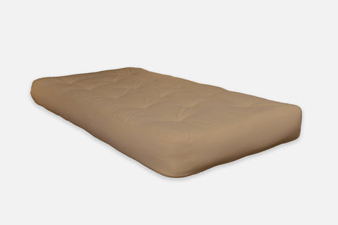 8" Khaki Double Foam Twin Futon Mattress