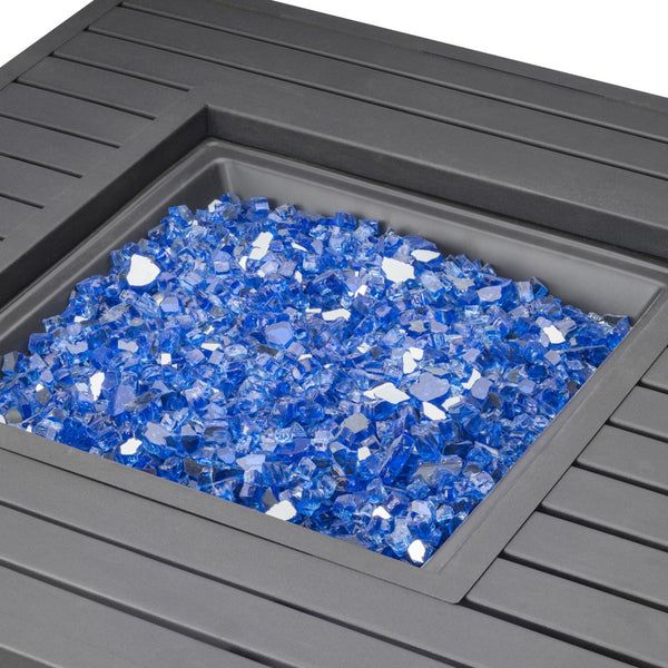 Premium Crystal Blue Decorative Fire Pit Glass