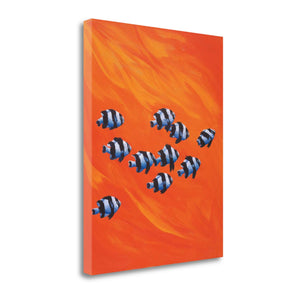 School of Clown Fish 1 Giclee Wrap Canvas Wall Art