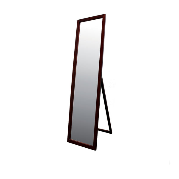 Walnut Finish Full Length Standing Mirror