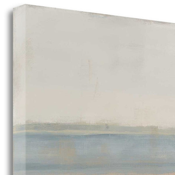 20" Soft Pastel Abstract Beach View Print on Gallery Wrap Canvas Wall Art