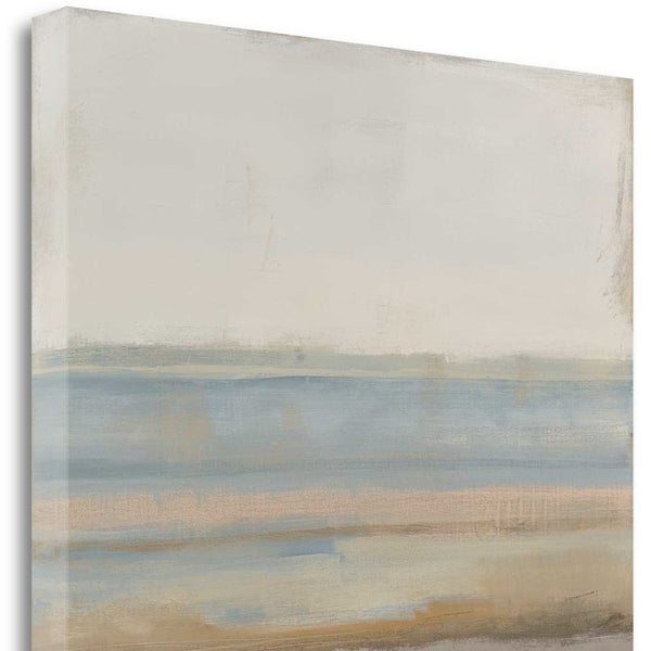 20" Soft Pastel Abstract Beach View Print on Gallery Wrap Canvas Wall Art