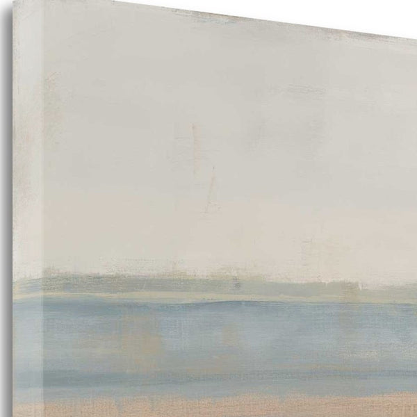 25" Soft Pastel Abstract Beach View Print on Gallery Wrap Canvas Wall Art