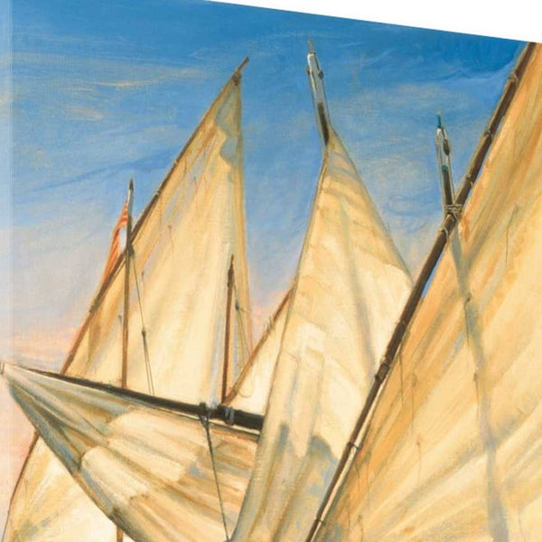 20" Series of Boats with Lateen Sails Giclee Wrap Canvas Wall Art