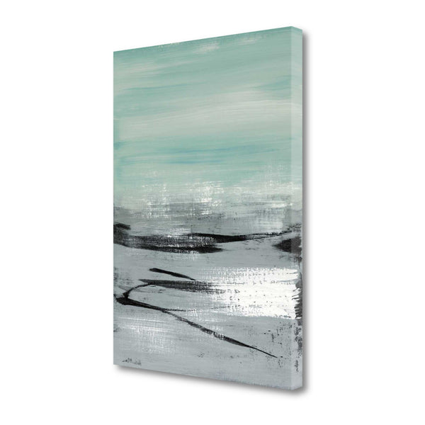 18" Abstract Beach Painting Giclee Print on Gallery Wrap Canvas Wall Art