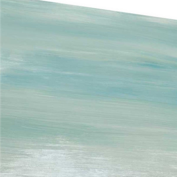 18" Blue Abstract Beach Painting Giclee Print on Gallery Wrap Canvas Wall Art