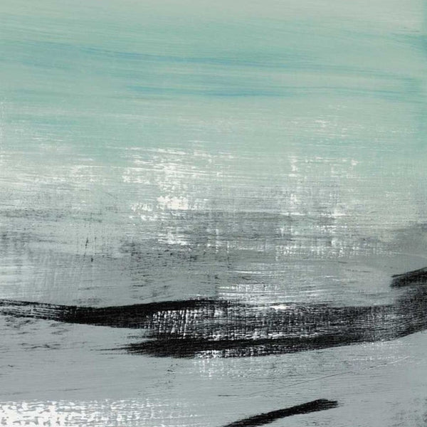 20" Abstract Beach Painting Giclee Print on Gallery Wrap Canvas Wall Art