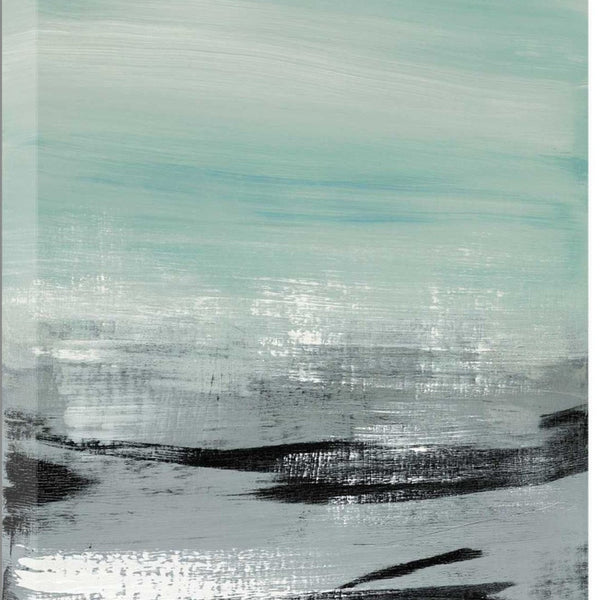 20" Abstract Beach Painting Giclee Print on Gallery Wrap Canvas Wall Art