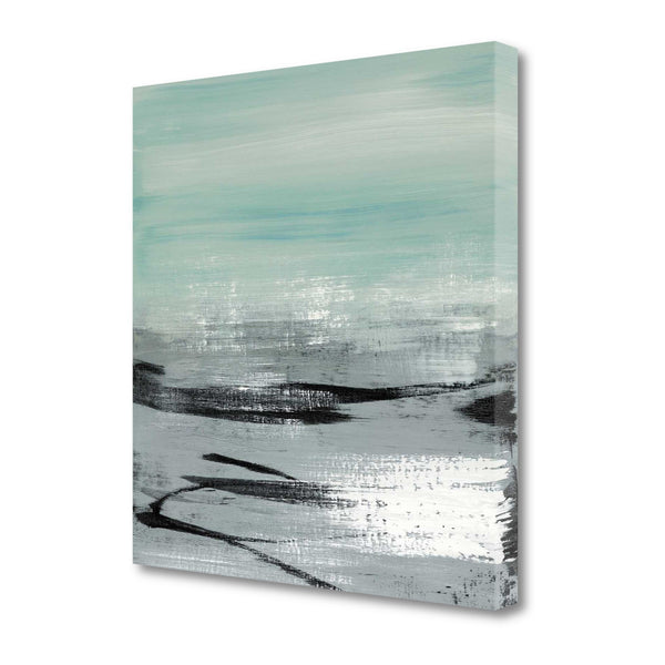 20" Abstract Beach Painting Giclee Print on Gallery Wrap Canvas Wall Art