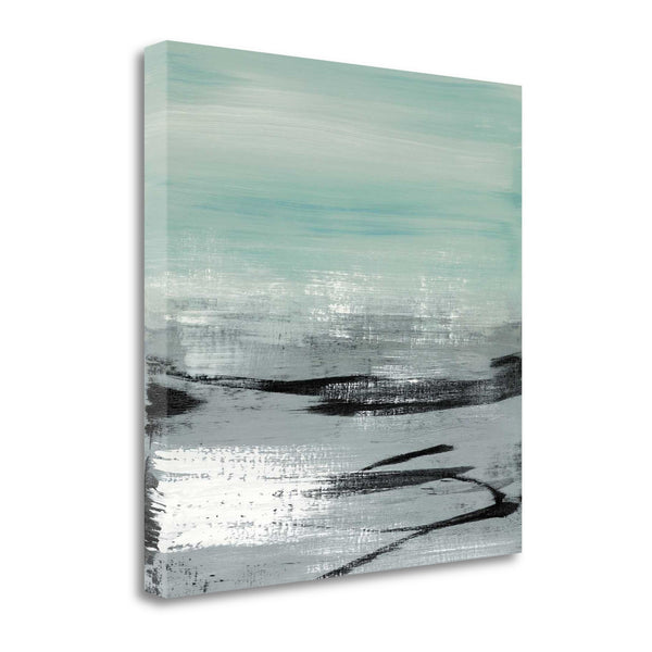 20" Abstract Beach Painting Giclee Print on Gallery Wrap Canvas Wall Art