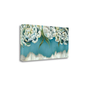 34" Gleam and Glow Pastel Blooms Giclee Wrap Canvas Wall Art