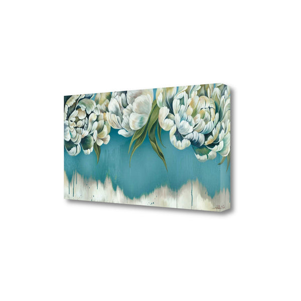 34" Gleam and Glow Pastel Blooms Giclee Wrap Canvas Wall Art