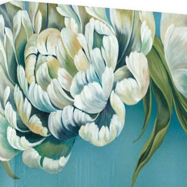 39" Gleam and Glow Pastel Blooms Giclee Wrap Canvas Wall Art