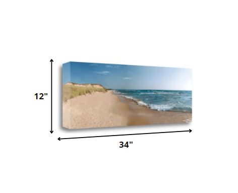 34" By the Sea Shore Giclee Wrap Canvas Wall Art