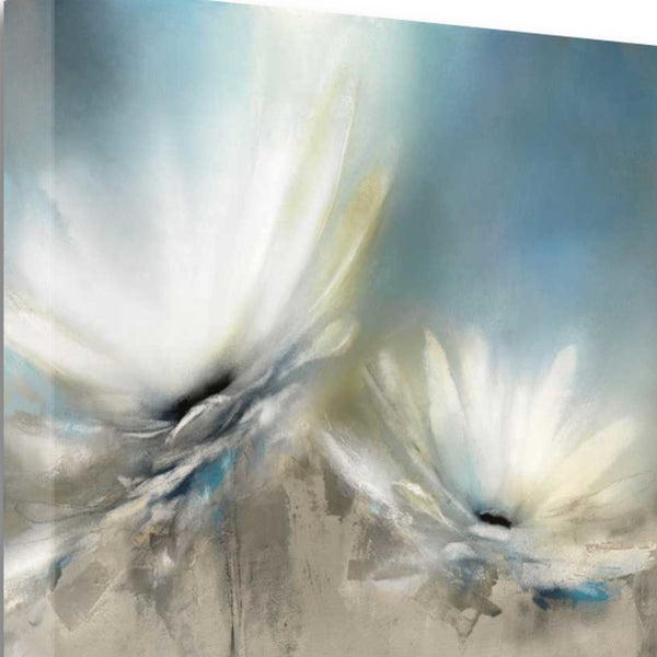 29" Whimsical White Daisies Print on Gallery Wrap Canvas Wall Art