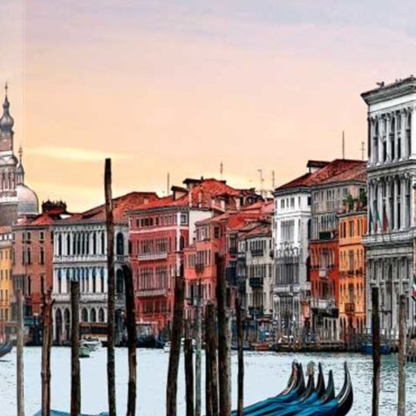 24" Venice Italy Sunset View 1 Giclee Wrap Canvas Wall