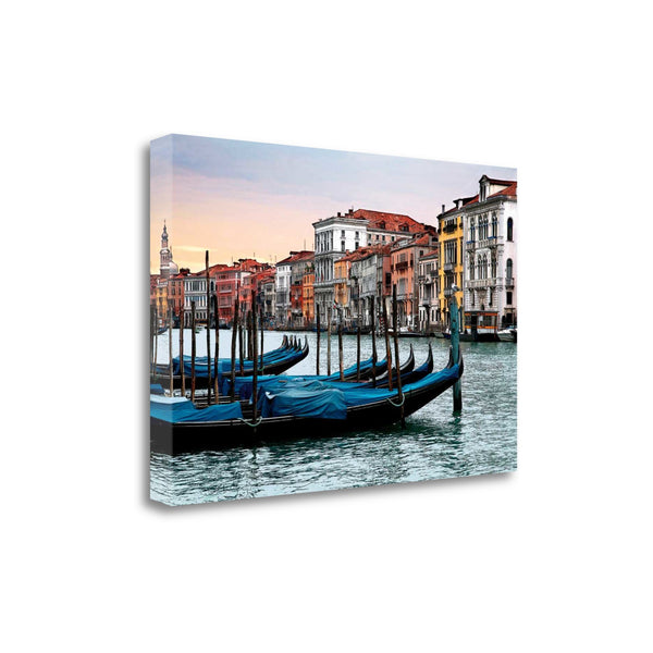 24" Venice Italy Sunset View 1 Giclee Wrap Canvas Wall