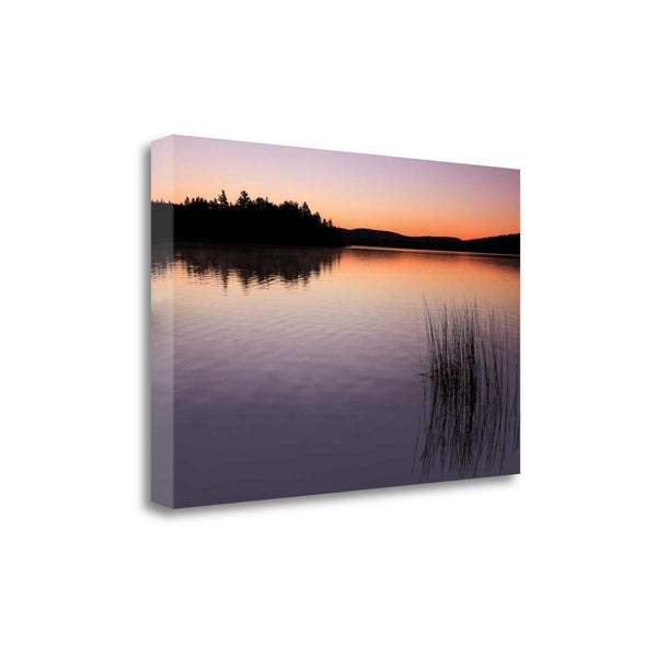 24" Breath Taking Sunrise over the Lake Gallery Wrap Canvas Wall Art