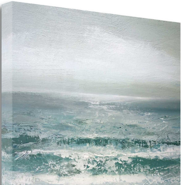 20" Gushing Ocean Waves Giclee Wrap Canvas Wall Art