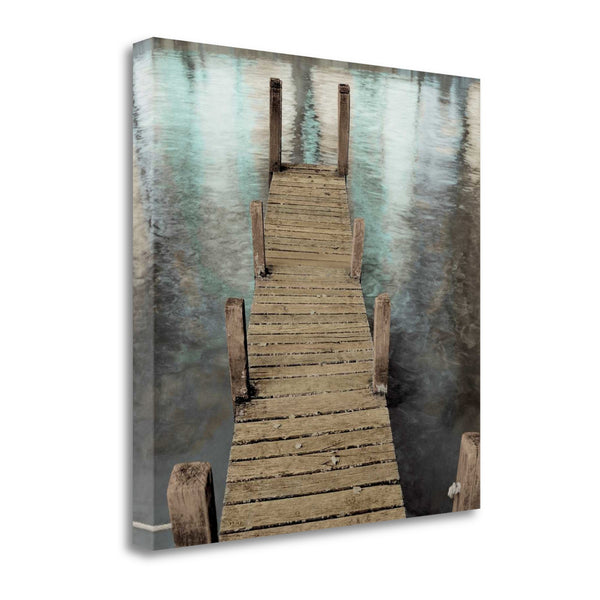 Small Dock on the Water 1 Giclee Wrap Canvas Wall Art