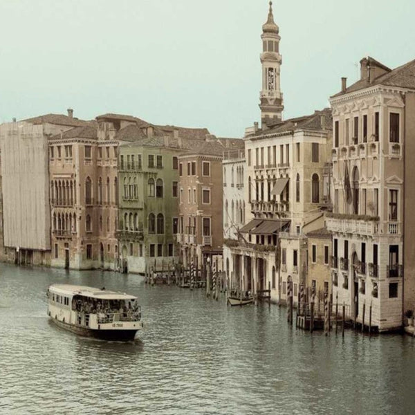 20" Venetian Grand Canals with GondolaGiclee Wrap Canvas Wall Art.