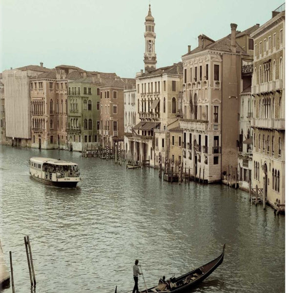 20" Venetian Grand Canals with GondolaGiclee Wrap Canvas Wall Art.