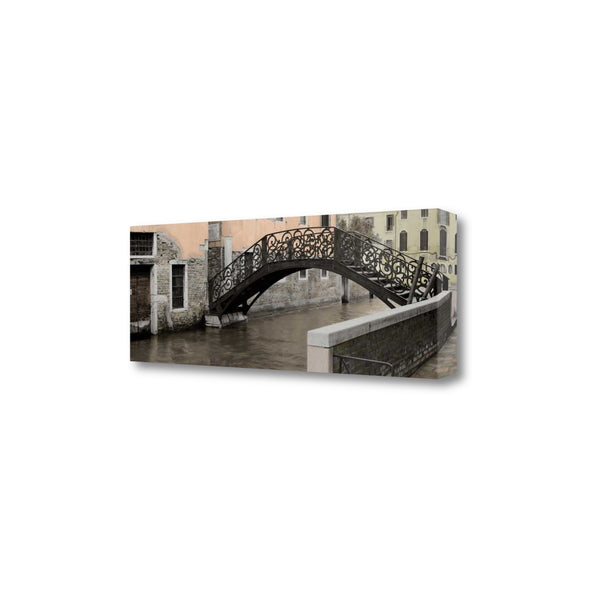 39" Opaque Venice and Rustic Traditional Bridge Giclee Wrap Canvas Wall Art