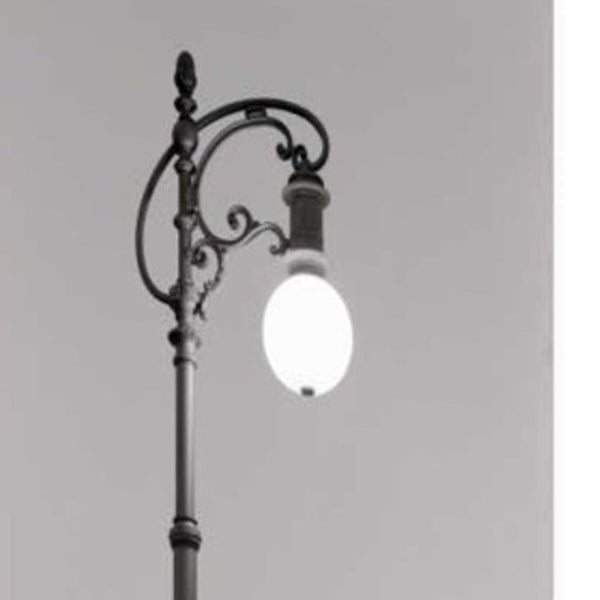 47" Vintage Black and White Lamppost Giclee Wrap Canvas Wall Art