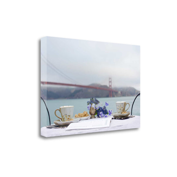 Tea Time For Two Golden Gate Bridge 2 Giclee Wrap Canvas Wall Art