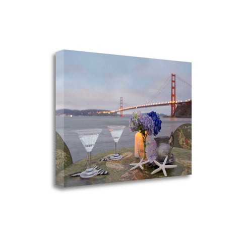 Beach Style Brunch For Two Golden Gate Bridge 1 Giclee Wrap Canvas Wall Art