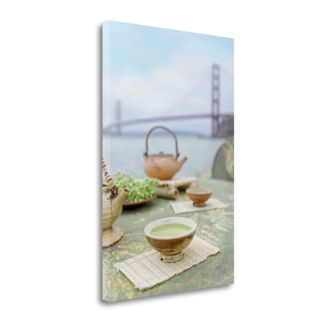 Tea Set For Two Golden Gate Bridge 1 Giclee Wrap Canvas Wall Art