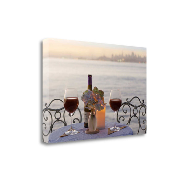 Romantic Sunset For Two City 1 Giclee Wrap Canvas Wall Art