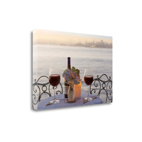 Romantic Sunset For Two City 3 Giclee Wrap Canvas Wall Art