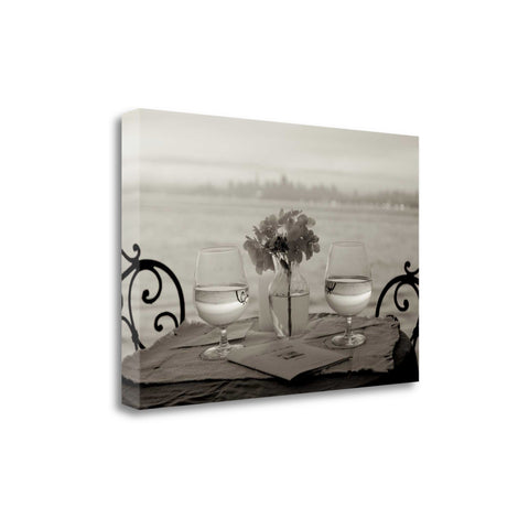 Black and White Romantic Date For Two City 2 Giclee Wrap Canvas Wall Art