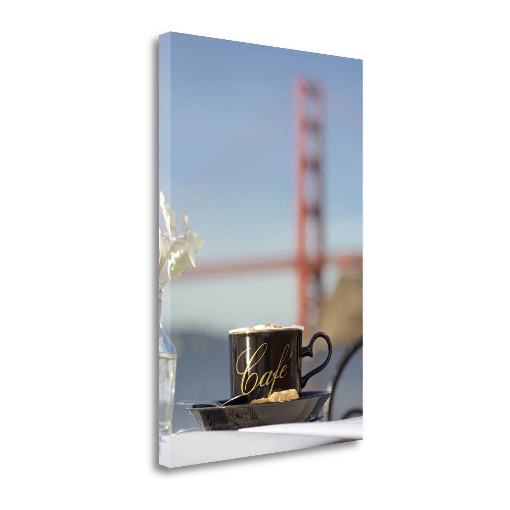 Up Close Café Mug Golden Gate Bridge 1 Giclee Wrap Canvas Wall Art