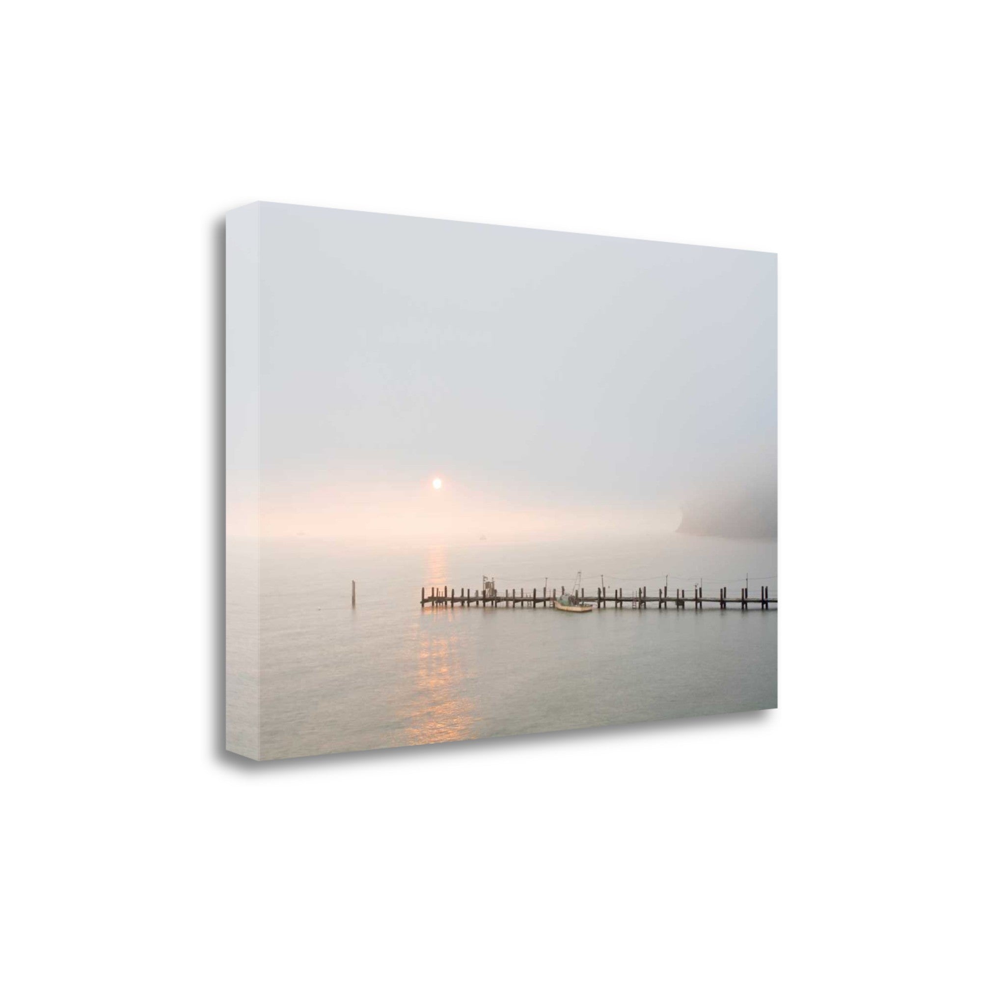 Sunset at the Pier 2 Giclee Wrap Canvas Wall Art