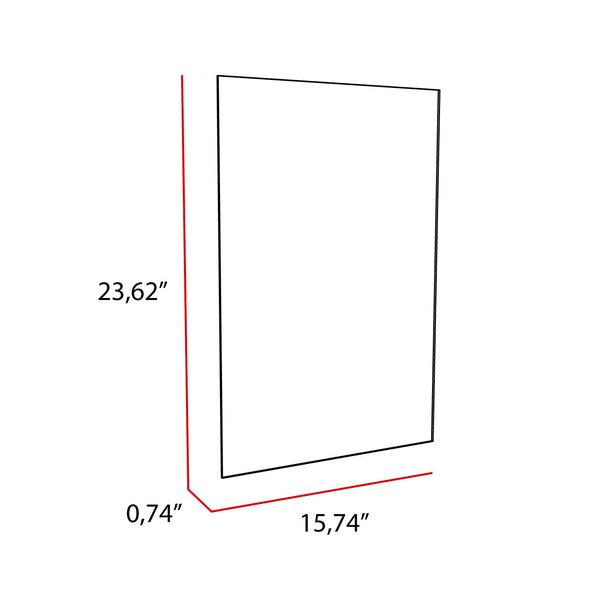 Modern Minimalist Rectangle Wall Mirror