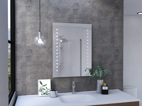 Modern Vertical Dots Design Wall Mirror