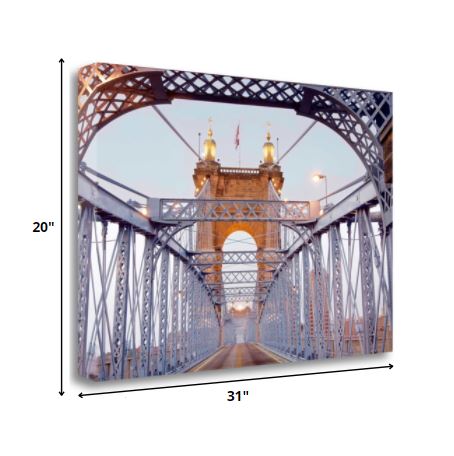 31" Spellbinding Suspension Bridge Giclee Wrap Canvas Wall Art