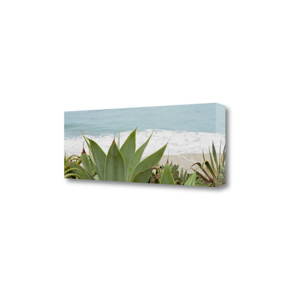 Tranquil Beach and Plants Giclee Wrap Canvas Wall Art