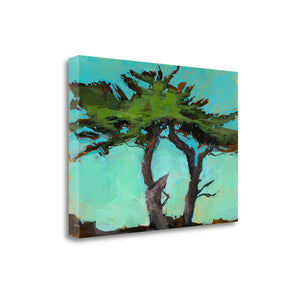 24" Abstract Green Tree 1 Giclee Wrap Canvas Wall Art