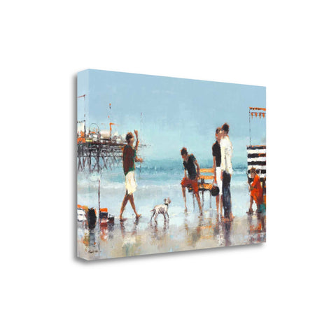 24" Fun at the Beach Giclee Wrap Canvas Wall Art