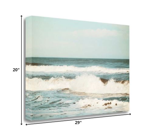 Crashing Ocean Waves 3 Giclee Wrap Canvas Wall Art