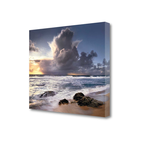 Beach Sunrise View 1 Giclee Wrap Canvas Wall Art