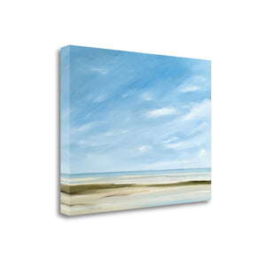 21" Empty Beach on a Bright Sunny Day Giclee Wrap Canvas Wall Art