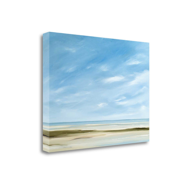 24" Empty Beach on a Bright Sunny Day Giclee Wrap Canvas Wall Art