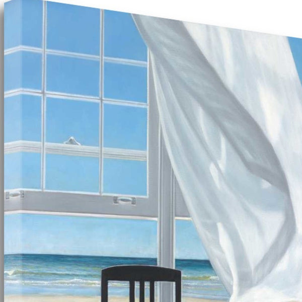 16" Coastal Beach View Giclee Print on Gallery Wrap Canvas Wall Art