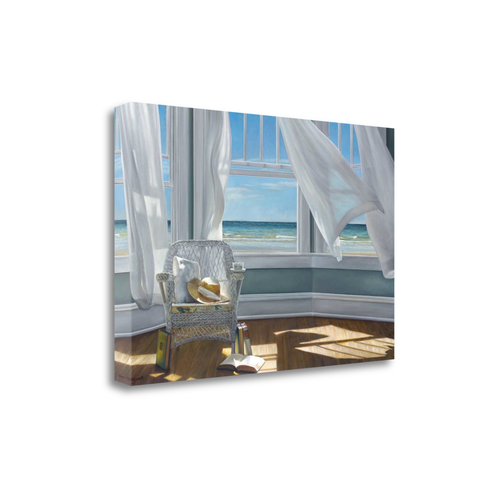 Reading Spot With Beach View 1 Giclee Wrap Canvas Wall Art