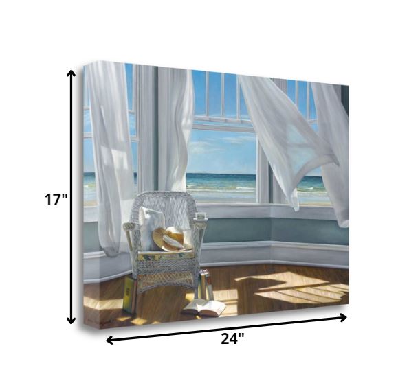 Reading Spot With Beach View 1 Giclee Wrap Canvas Wall Art