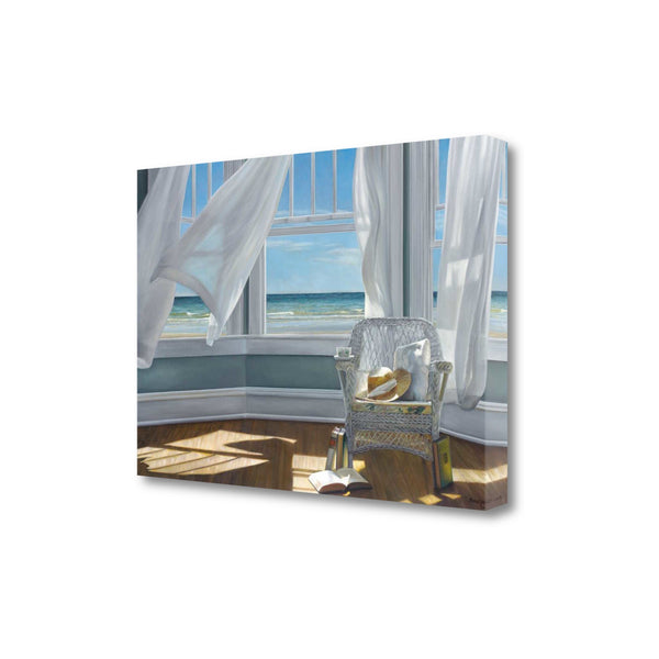 Reading Spot With Beach View 1 Giclee Wrap Canvas Wall Art